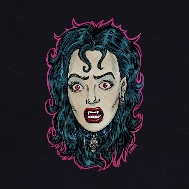 Vampiress Frankenhorrors Vintage monster movie graphic by AtomicMadhouse